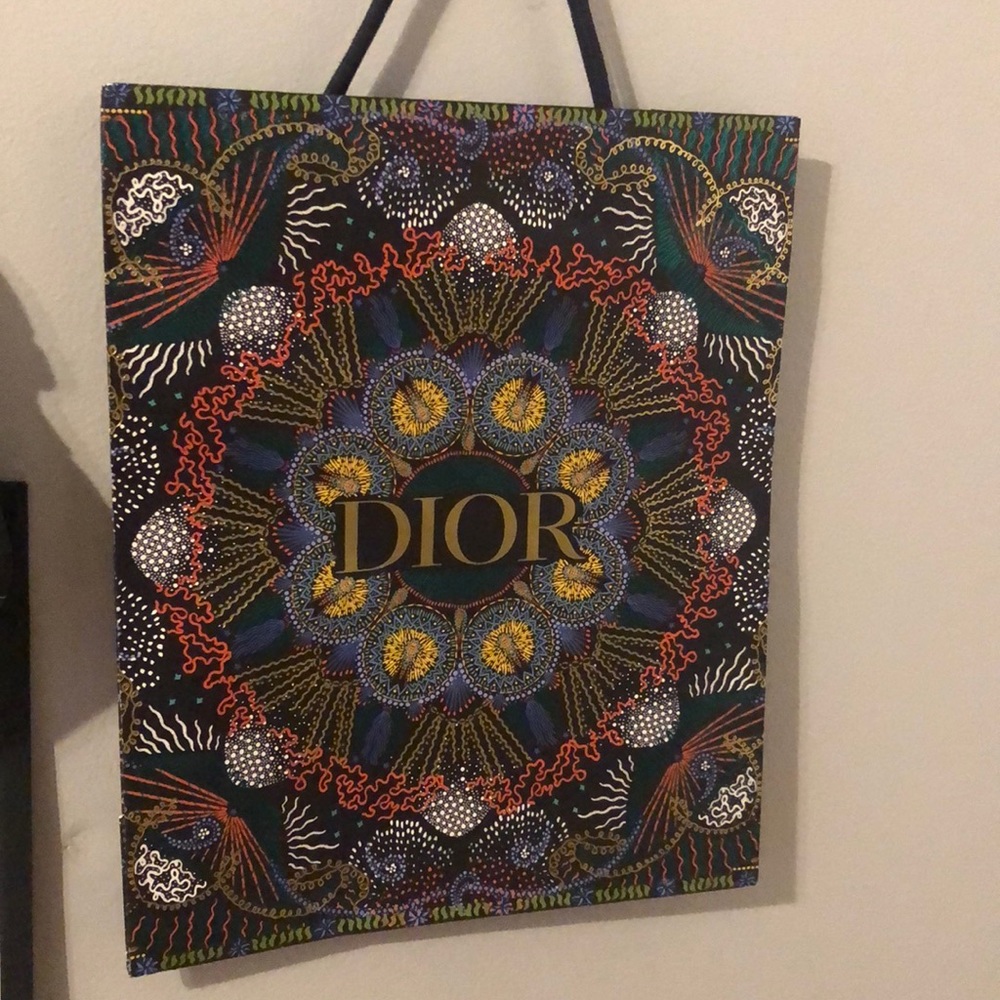 RARE Dior reflective shopping bag